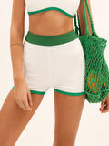 Bomve-Emerald Contrast Bikini Bottom