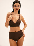 Bomve-Palm Beloved High Waist Bikini Set