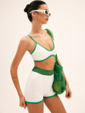 Bomve-Emerald Contrast Bikini Bottom