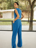 Bomve-Cotton & Linen Leisure Pants Set