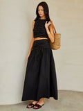 Bomve-Pleated Skirt Set