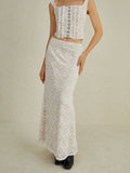 Bomve-Elegant Lace Skirt Set