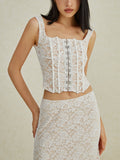 Bomve-Elegant Lace Skirt Set