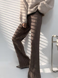 Bomve-Calendre Knit Wide Leg Pants