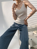 Bomve-Calendre Knit Wide Leg Pants