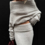 Bomve-Chana Knitted Skirt Set