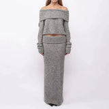 Bomve-Chana Knitted Skirt Set