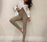 Bomve-Ciel Knitted Yoga Pants