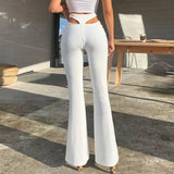 Bomve-Clary High Waist Flared Pants