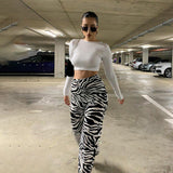 Bomve-Ellia Zebra Print Pant