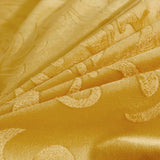 Luxury Gold Yellow Crystal Velvet Lace Embroidery Bedding Set, Thick Duvet Cover Set, Quilted Bed Skirt, Bedspread Pillowcases