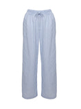 Bomve-Holiday Tie Front Pant Blue/ White Stripe