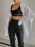 Bomve-Lave Leather Pants