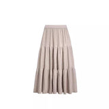 guys in skirts Elegant Gentle Style Cake Skirt Women's Autumn and Winter Solid Color Slimming Large Swing Umbrella Skirt Casual Dress