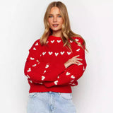 Black Friday Christmas Thanksgiving 2024 Autumn and Winter Love Pullover Women's Sweater Fashion Women's Sweater Women's Sweater