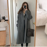 business casual outfits for women Double-Sided Cashmere Coat for Women 2024 New Small Mid-Length Autumn and Winter Elegant High-End Woolen Coat