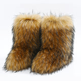 Black Friday Christmas Thanksgiving Furry Boots Y2K Women's Warm Non-Slip Winter Snow Boots