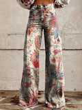 90s fashion 2024 boho Women's Trousers Must Have Western Style Pants Trousers Women Flared Pants