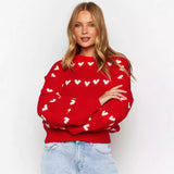 Black Friday Christmas Thanksgiving 2024 Autumn and Winter Love Pullover Women's Sweater Fashion Women's Sweater Women's Sweater