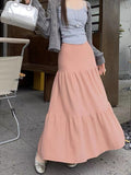 guys in skirts Elegant Gentle Style Cake Skirt Women's Autumn and Winter Solid Color Slimming Large Swing Umbrella Skirt Casual Dress