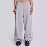 Women's and Men's Fall street style Personalized Street Gray Casual Pants Baggy Sweatpants Pants