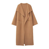 winter fits women Women's Autumn and Winter Fashion Woolen Women's Coat Mid-Length Commuter Coat