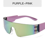 Frameless Sunglasses Women's Trendy Personalized Colorful Sunglasses Future Style Glasses