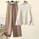 fall trends 2024 outfits Korean Style Lazy Style Suit Women's Autumn and Winter Sweater Sara Two Pieces Set