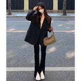 autumn dress Brown Suit Jacket for Women 2024 Spring and Autumn Street style Korean Style Casual Suit