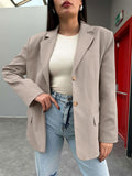 90s streetwear Autumn Pure Color Cardigan Long-Sleeved Women's Coat Fashion