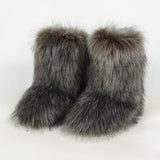 Black Friday Christmas Thanksgiving Furry Boots Y2K Women's Warm Non-Slip Winter Snow Boots