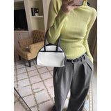 fall street women's outfits Blue Half Turtleneck Knitted Bottoming Shirt for Women New Autumn and Winter 2024 Inner Sweater Slim Slimming Slim Top for Women