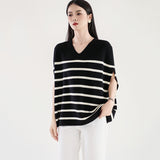 2000s fashion Korean Style Vest V-neck Sweater Casual Knitted Loose Vest Women's