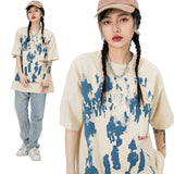 90s streetwear Street High Street Abstract Figure Theme Oversize Short Sleeve T-shirt