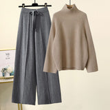 fall trends 2024 outfits Korean Style Lazy Style Suit Women's Autumn and Winter Sweater Sara Two Pieces Set