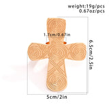 Exaggerated Goth Big Cross Jesus Adjustable Open Rings for Women Trendy Creative Geometric Finger Rings Christian Couple Jewelry