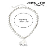 Luxury Elegant Rhinestone Chain Necklace for Women Wed 2024 Imitation Pearl Beads Pendant Choker Grunge Jewelry Steampunk Men