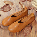 Bomve-Black Friday Christmas Thanksgiving Wild West Leather Flat Shoes