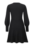 Bomve-Black Friday-Winter outfits Women's slim and thin temperament bottoming sweater dress