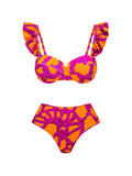 Bomve-New Fashion Sexy Printed Vacation Bikini Set