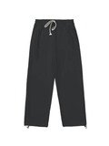 Bomve-Simple Solid Color Baggy Sweatpants