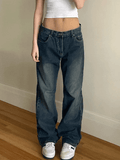 Bomve-Vintage Blue Wash Boyfriend Jeans